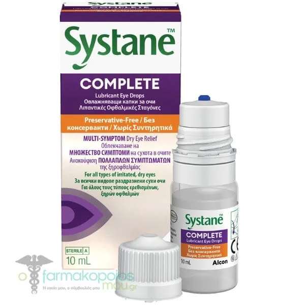 Systane Complete Lubricant Eye Drops, 10ml
