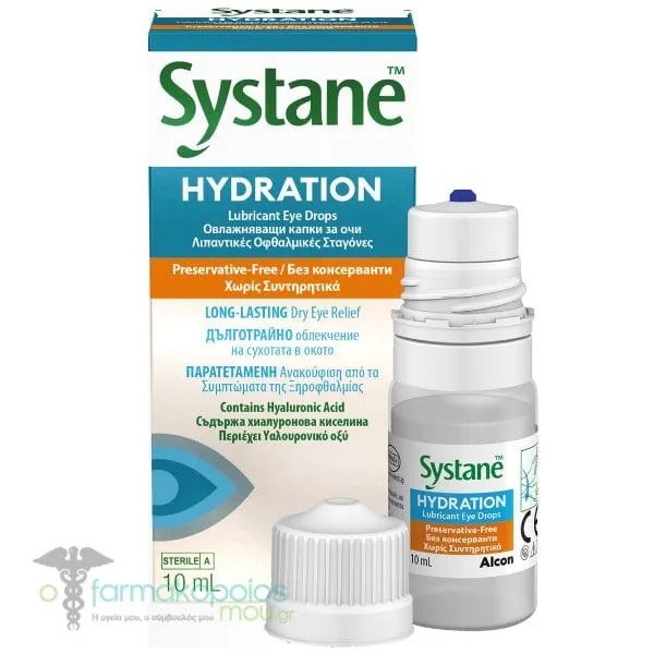Systane Hydration Lubricant Eye Drops, 10ml