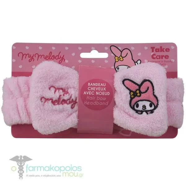 Take Care Hello Kitty My Melody Κορδέλα Μαλλιών για Μακιγιάζ &amp; Περιποίηση Ροζ, 1τεμ