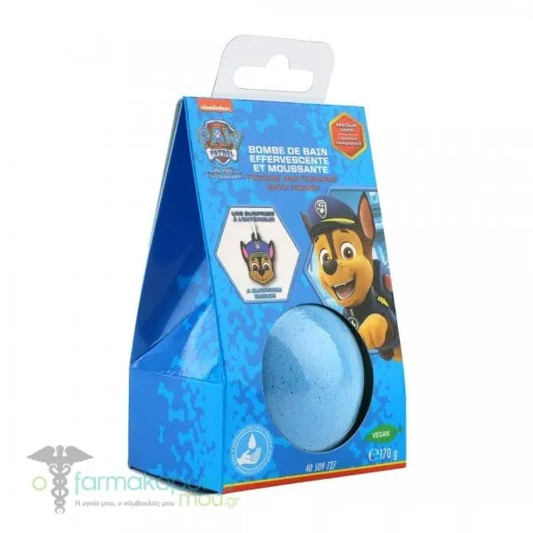 Take Care Paw Patrol Bath Bomb Αρωματική Μπάλα Μπάνιου, 170g - μπλε