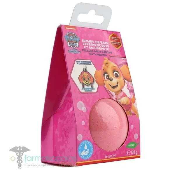 Take Care Paw Patrol Bath Bomb Αρωματική Μπάλα Μπάνιου, 170g - Ρόζ