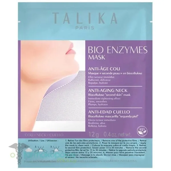 Talika Bio Enzymes Anti-Aging Neck Mask, 1pc