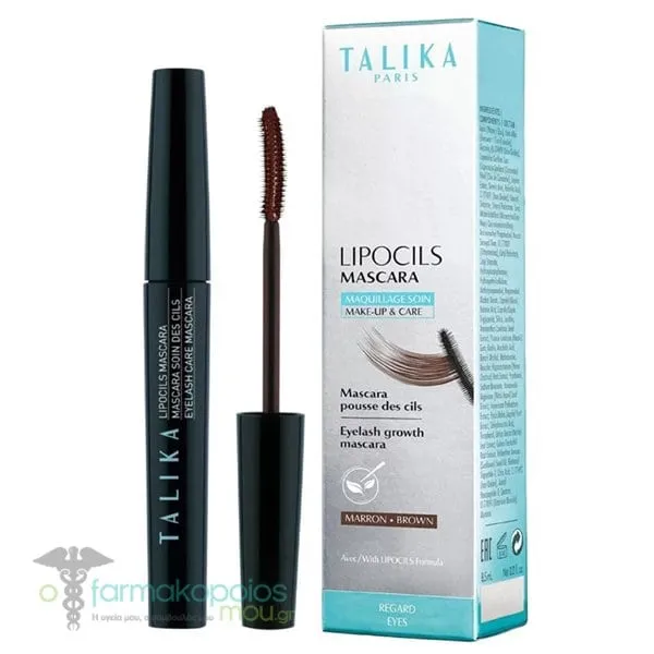 Talika Lipocils Mascara για Όγκο & Μήκος Καφέ, 8.5ml