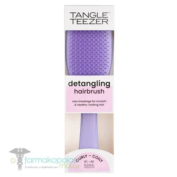 Tangle Teezer The Ultimate Detangler Naturally Curly - Coily Βούρτσα Μαλλιών για Σγουρά & πολύ Σγουρά Μαλλιά, 1τεμ - Lilac