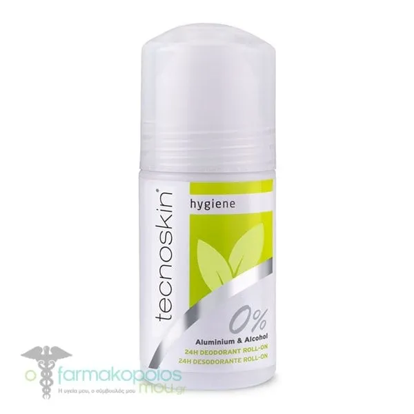 Tecnoskin Hygiene 24h Deodorant Roll-On 0% Aluminium & Alcohol, 50ml