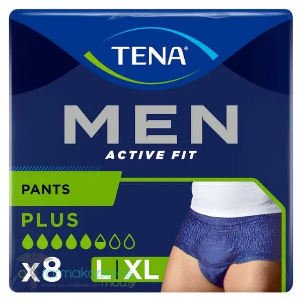 Tena Men Active Fit Pants Plus Large / XLarge, 8pcs