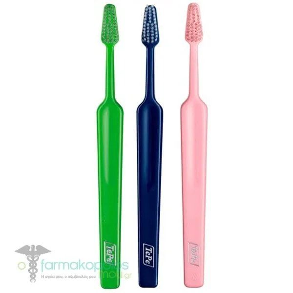 Tepe Colour Regular Soft Toothbrush, 3pcs - Μπλε/Πράσινο/Ροζ