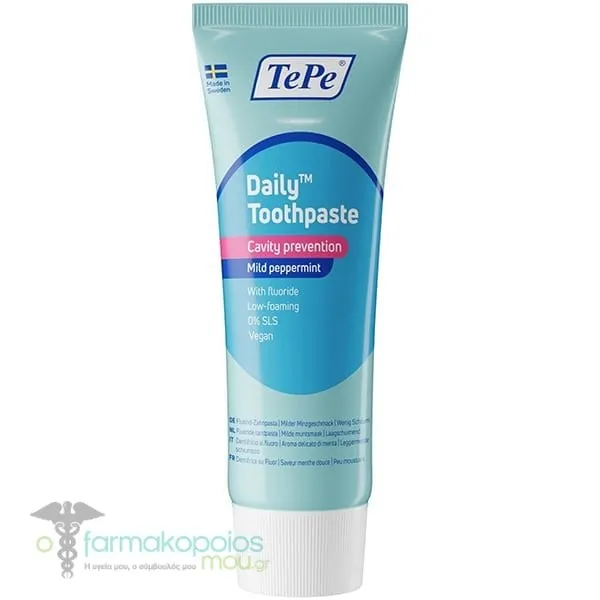 TePe Daily Toothpaste Οδοντόκρεμα για Ενήλικες, 15ml