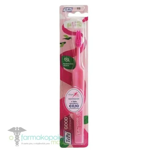 Tepe Good Compact Soft Toothbrush, 1pc - Ρόζ