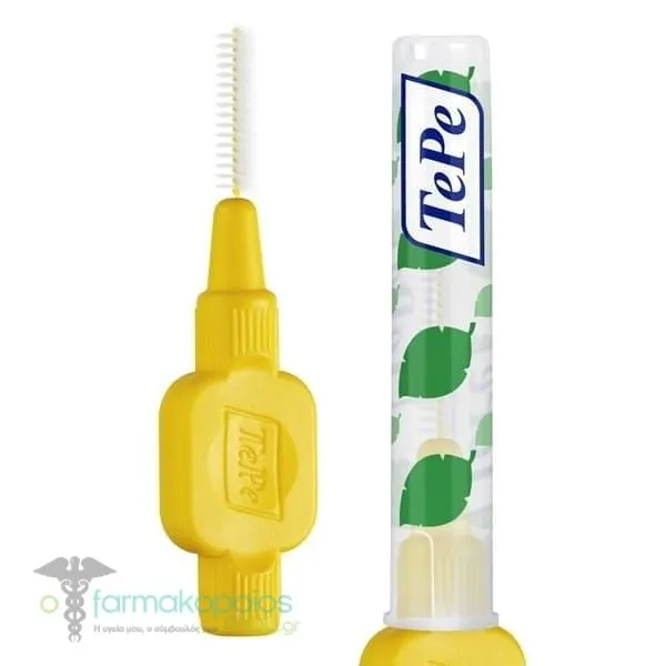 TePe Interdental Brush 0.7mm Μεσοδόντια Βουρτσάκια σε Kίτρινο Χρώμα, 20τεμ