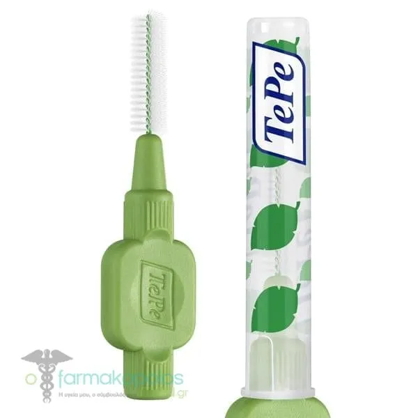 TePe Interdental Brush 0.8mm Μεσοδόντια Βουρτσάκια σε Πράσινο Χρώμα, 20τεμ