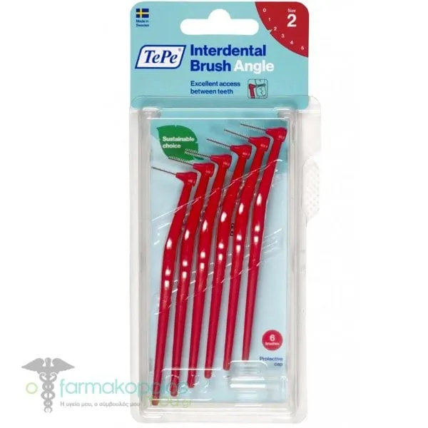 TePe International Brush Angle No.2, 6pcs