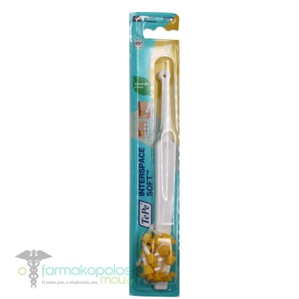 TePe Interspace Soft Single Tuft Angled Toothbrush with 12 Brushes, 1pc - 008 Λευκό
