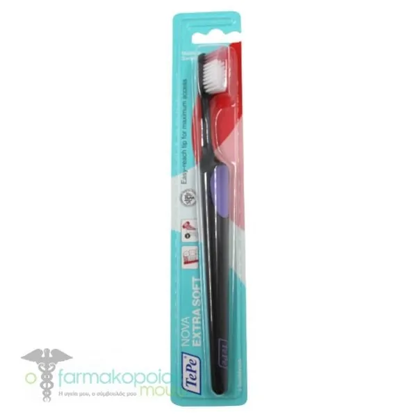 TePe Nova Extra Soft Toothbrush, 1pc - 002 Μαύρο