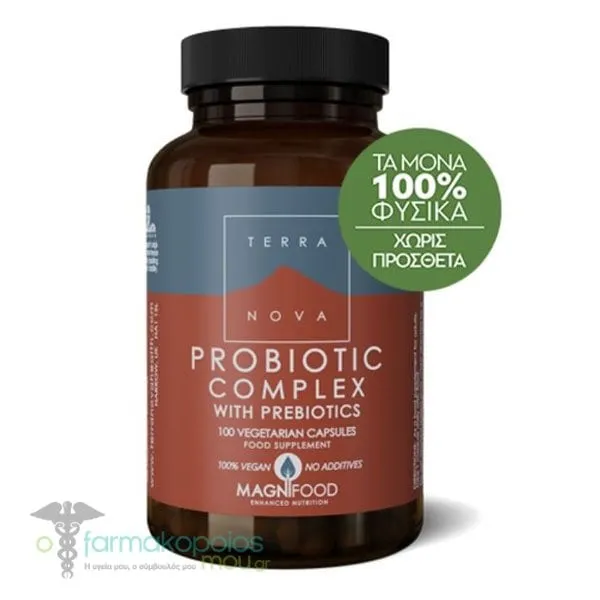 Terranova Probiotic Complex with Prebiotics, 100veg.caps