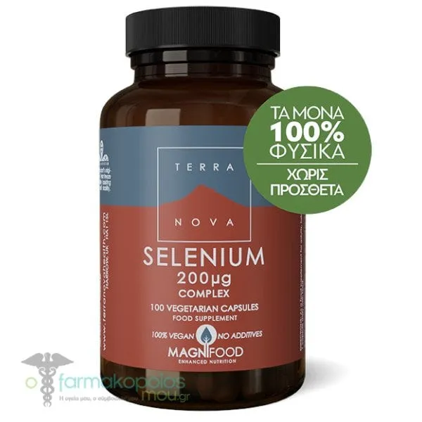 Terranova Selenium 200μg, 100caps