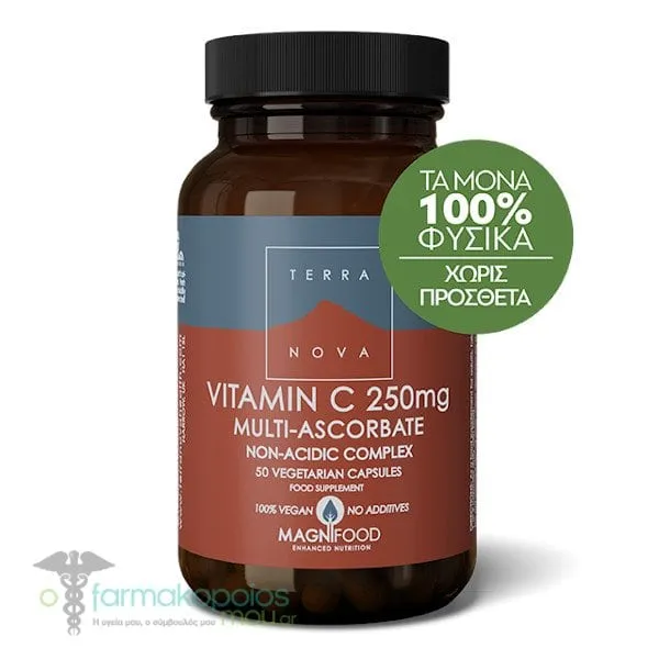 Terranova Vitamin C 250mg Complex, 50caps