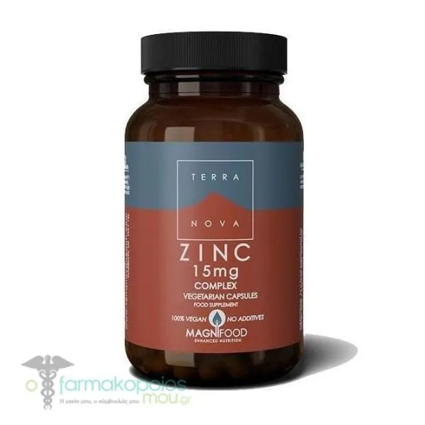 Terranova Zinc 15mg Complex, 100caps
