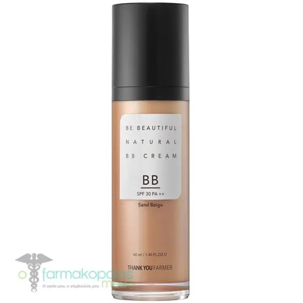 Thank You Farmer Βe Beautiful Κρέμα Προσώπου ΒΒ SPF 30 Sand Beige, 40ml