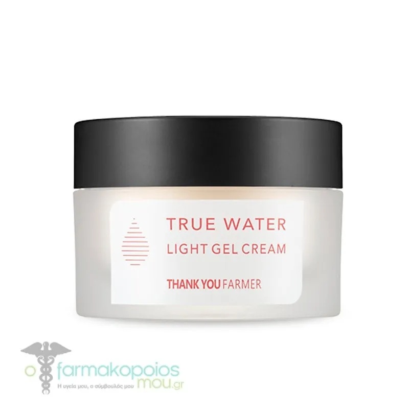 Thank You Farmer True Water Light Gel Cream for Oily & Combination Skin, 50ml