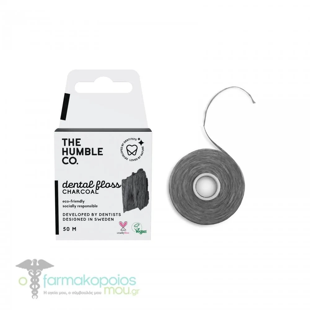 The Humble Co. Dental Floss Charcoal 50m, 1pc