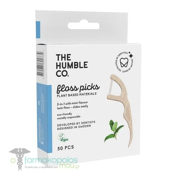 The Humble Co. Dental Floss Picks, 50pcs