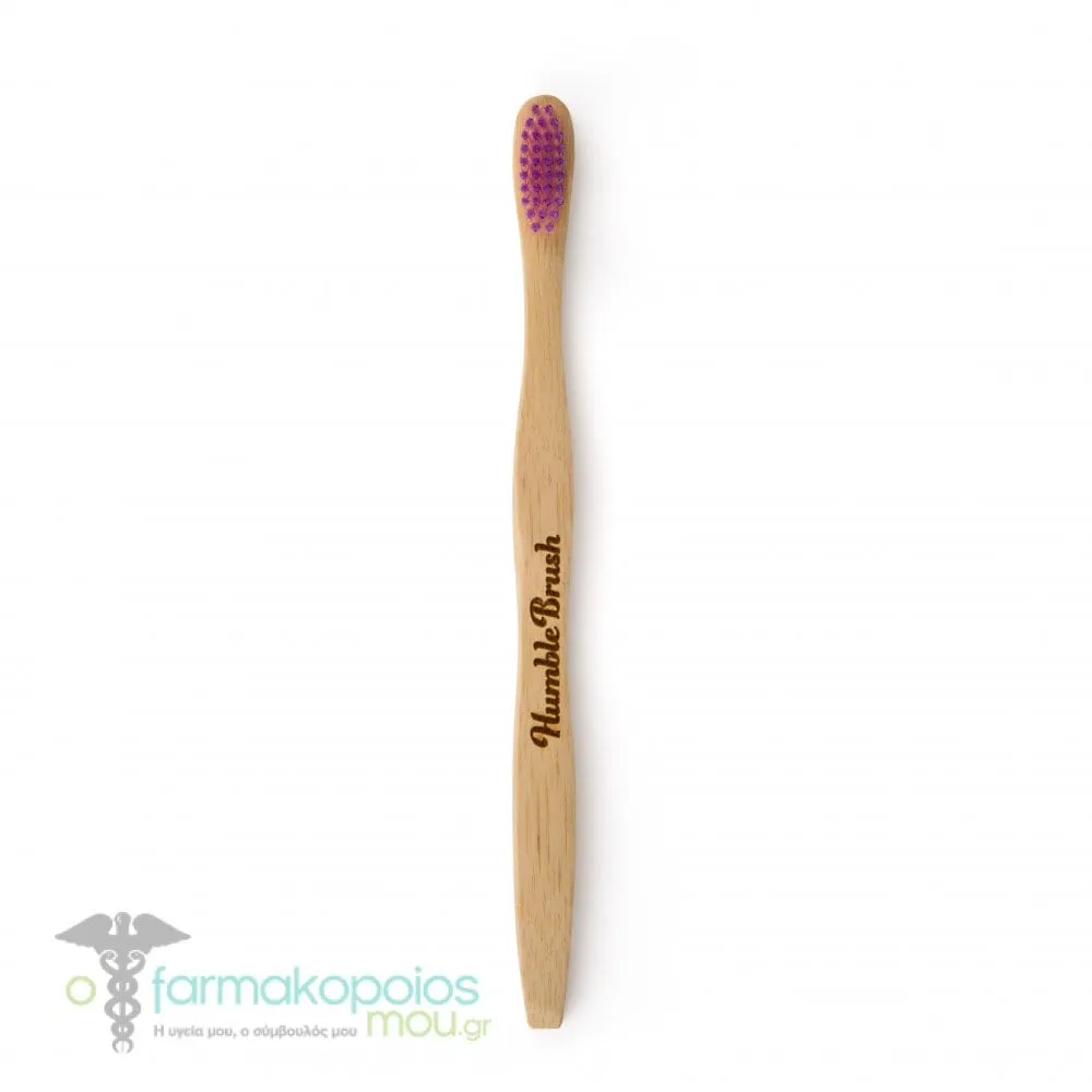 The Humble Co. Humble Brush Bamboo Adult Medium, 1pc - Μώβ