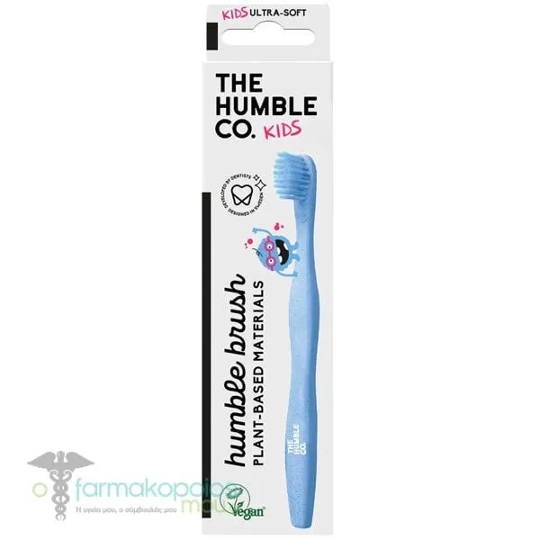 The Humble Co. Humble Brush Plant-Based Ultra Soft Toothbrush 2-8y, 1pc - Μπλέ