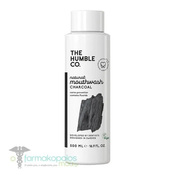 The Humble Co. Natural Mouthwash Charcoal, 500ml