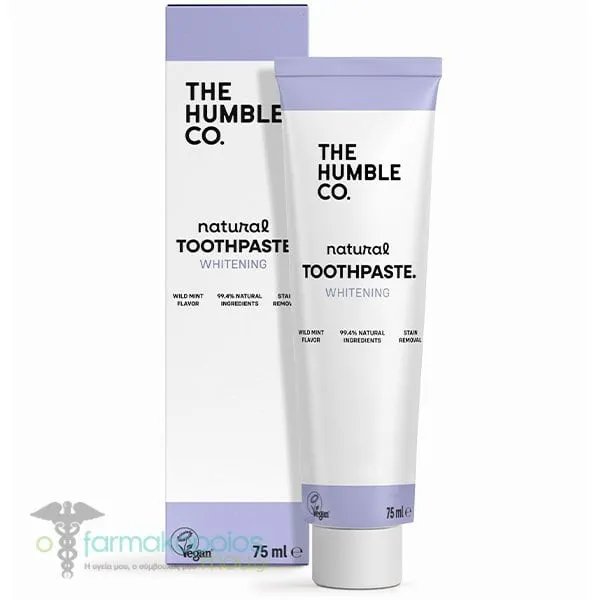The Humble Co. Natural Toothpaste Whitening Φυσική Λευκαντική Οδοντόκρεμα με Γεύση Μέντα, 75ml