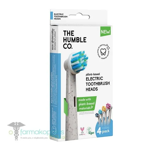 The Humble Co Plant-Based Electric Toothbrush Heads Oral-B, 4pcs