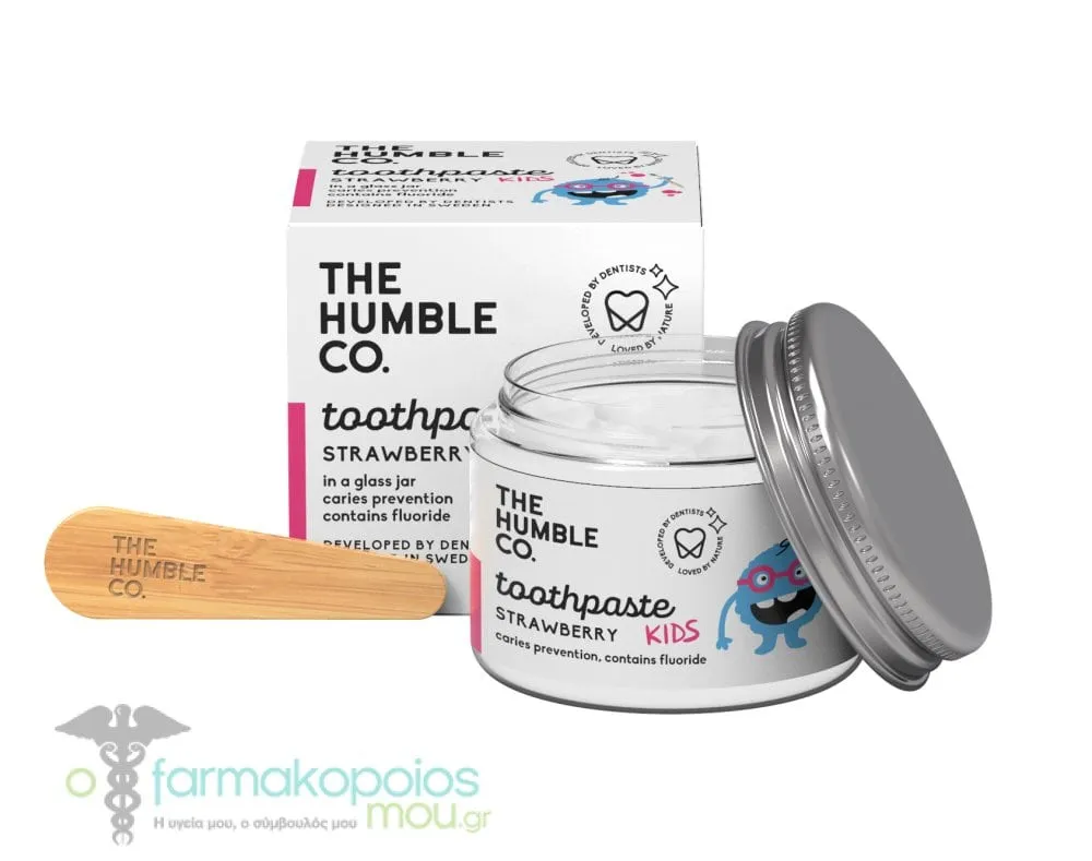 The Humble Co. Strawberry Kids Toothpaste in a Jar, 50ml