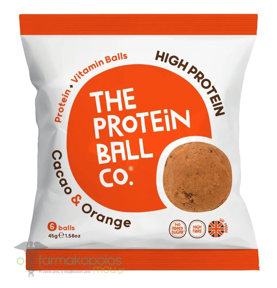 The Protein Ball Co. High Protein Cacao & Orange, 6 balls