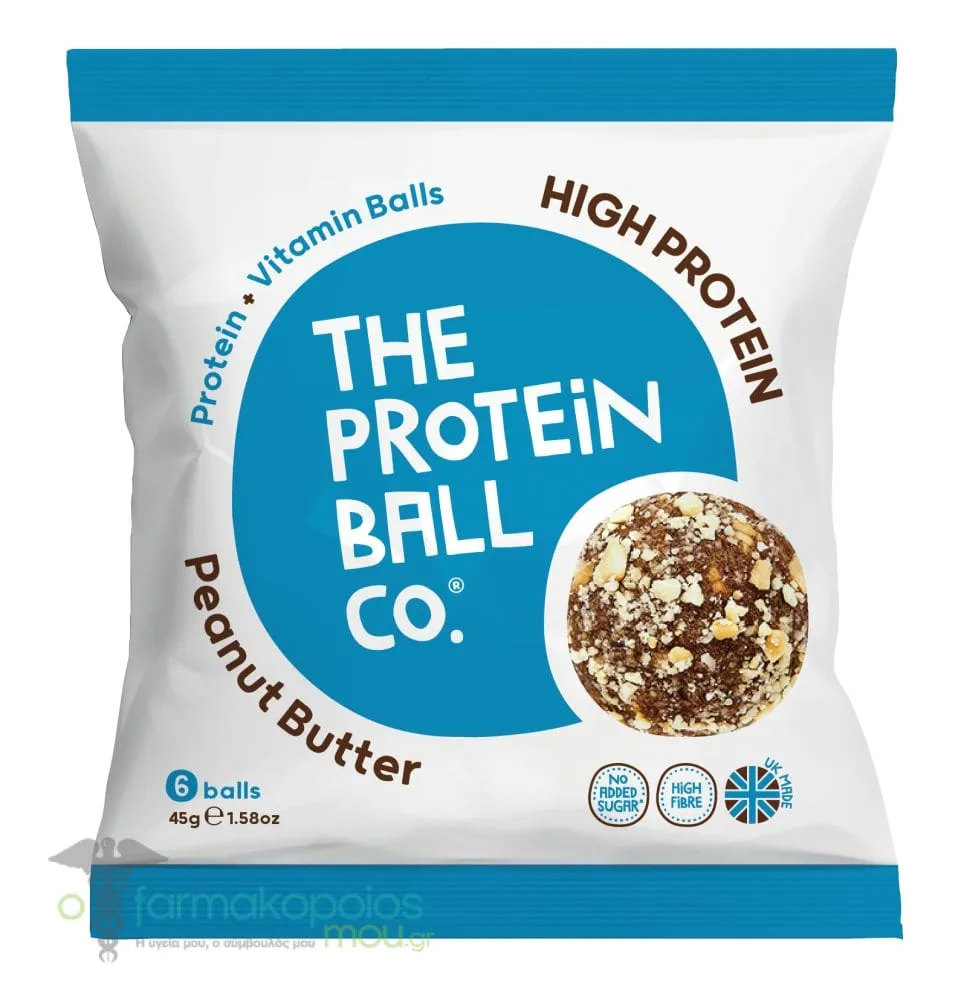 The Protein Ball Co. High Protein Peanut Butter, 6 balls