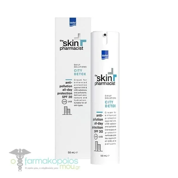 The Skin Pharmacist City Detox Anti-Pollution All Day Protection Cream SPF30, 50ml