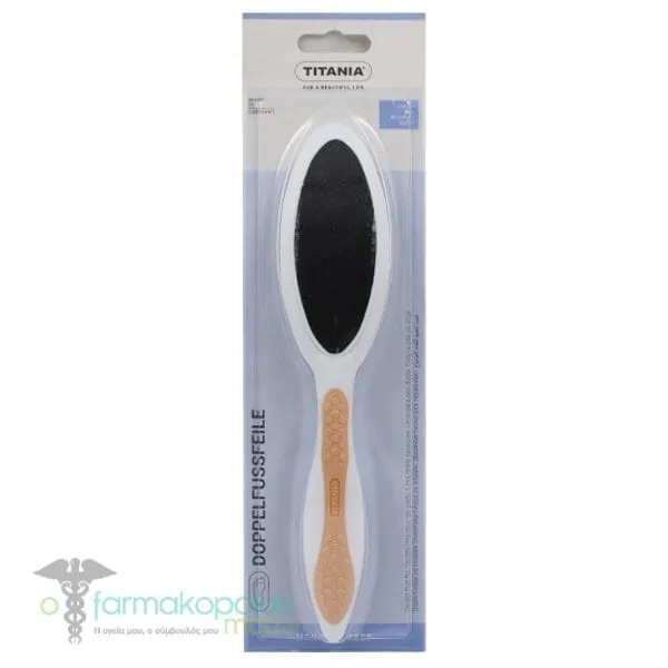 Titania Double Sided Foot Rasp Emery, 1pc - Σομόν
