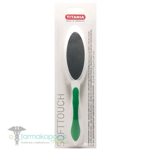 Titania Double Sided Foot Rasp Emery, 1pc - Πρασινο