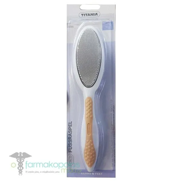 Titania Foot File Double-Sided Emery & Metal, 1pc - Σομόν