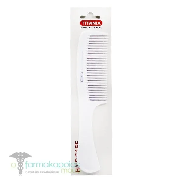 Titania Comb with Handle (Ref:1807), 1pc - Άσπρο