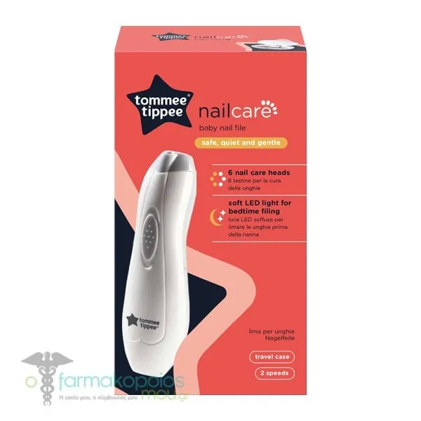 Tommee Tippee Ηλεκτρική Λίμα Νυχιών με 6 Κεφαλές, 1σετ