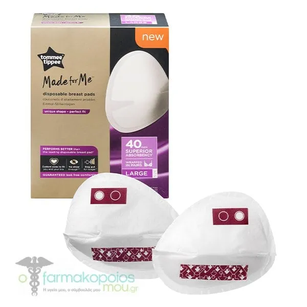 Tommee Tippee Closer to Nature Breast Pads Daily Large, 40pcs