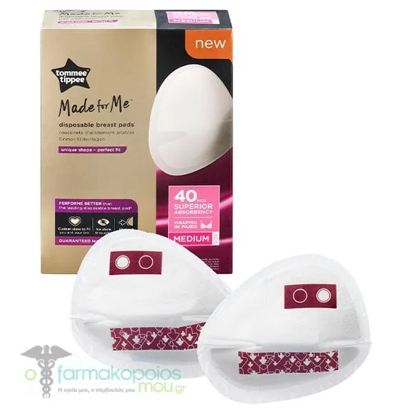 Tommee Tippee Closer to Nature Breast Pads Daily Medium, 40pcs