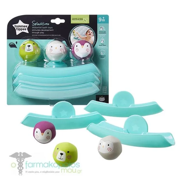 Tommee Tippee Splashtime Waterfall Bath Toys 9m+, 1set