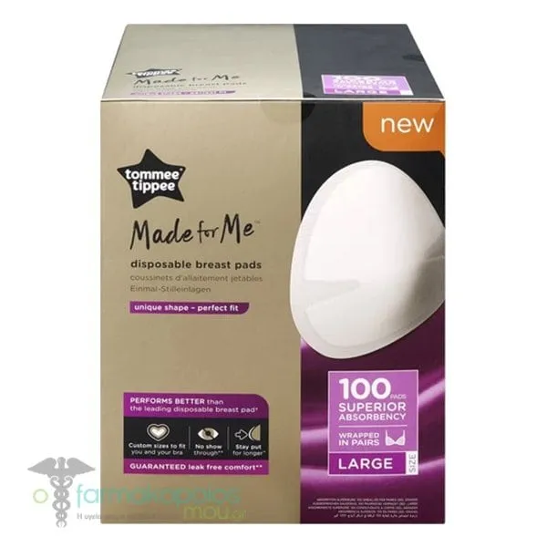 Tommee Tippee Disposable Breast Pads Large, 100pcs