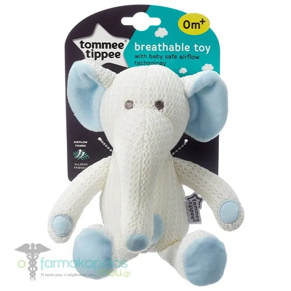 Tommee Tippee Breathable Toy Eddy The Elephant, 1pc