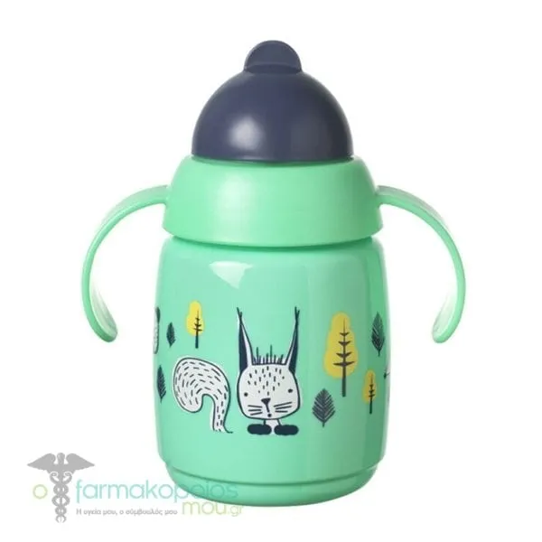 Tommee Tippee SuperStar Training Straw Cup Εκπαιδευτικό Κύπελλο 6m+, 300ml - GREEN