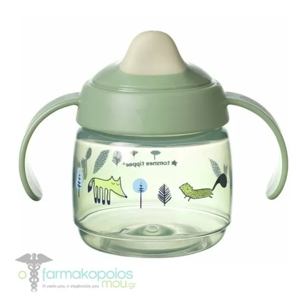 Tommee Tippee SuperStar Weaning Sippee Cup Εκπαιδευτικό Πλαστικό Κύπελλο 4m+, 190ml - GREEN
