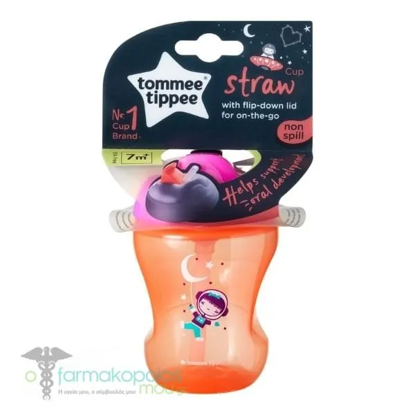 Tommee Tippee Train Straw Cup Girl 7m+, 230ml