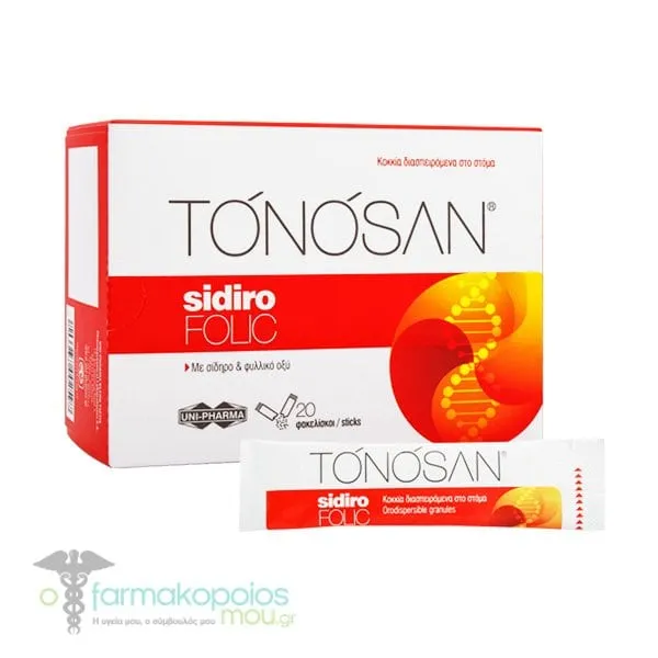 Tonosan SidiroFOLIC, 20 sticks