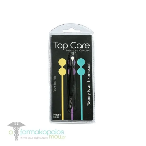 Top Care Eyebrow Tweezers, 1 pc - 002 Μαύρο